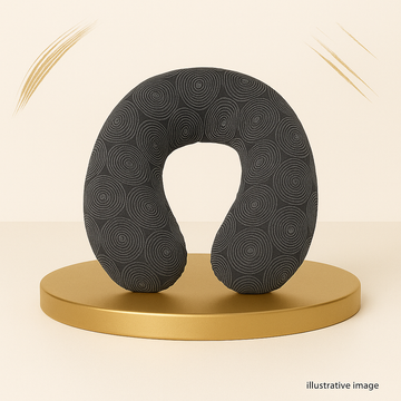 Neck Pillow 100% Cotton - Texture Grey